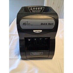 Royal Sovereign Quick Sort Electric Plastic Coin Sorter Machine tested